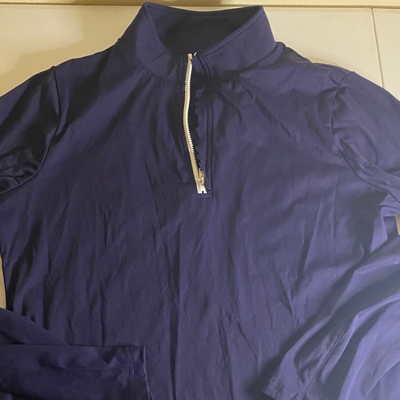 Smith & Quinn Chic Women's Blue High Collar Blouse Sz Med - Picture 13 of 13